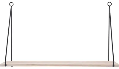 Produktbild von Home Styling Collection Holzregal Wandregal Schweberegal im Loft-Stil dekorativ für Kleingegenstände Zimmerpflanzen