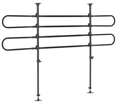 Image de Grille de séparation pour voiture - Grille universelle pour le coffre - Hauteur et largeur réglables - Filet de sécurité pour chiens - Adaptable à la plupart des voitures - Installation facile