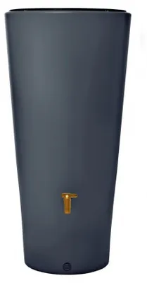 Image de Récupérateur d'eau aérien GARANTIA VASO cylindrique graphite , 220 l