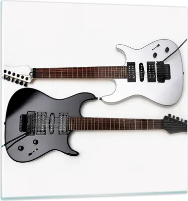 Produktbild von Bilder auf glas - E-Gitarren Streicher Musikinstrument - 30x30cm - Glasbilder - Wandbilder - Kunstdruck - Wanddekoration aus Glas - Glas Bilder - Wandbild auf Glas - GAC30x30-0369