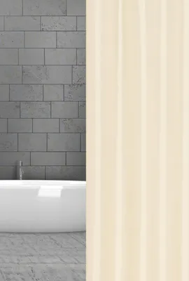 Produktbild von Textil Duschvorhang uni champanger ecru 120x200 cm Shower