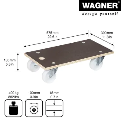 Produktbild von TRANSPORTHILFE Profi-Transporthilfe „Maxi-Grip“ MM1111 400kg Wassera.mm1111