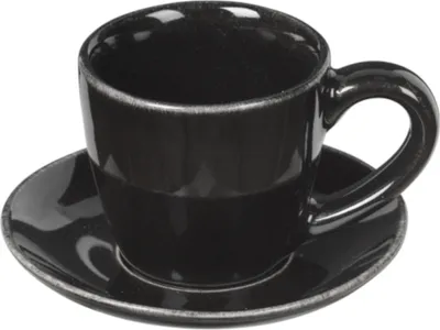 Produktbild von Broste Copenhagen Espressotasse Nordic Coal 50ml Steingut Charcoal