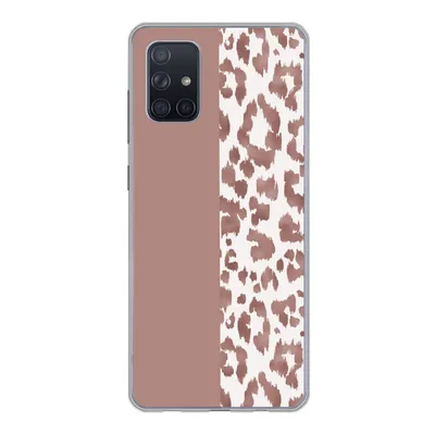 Produktbild von MuchoWow® Handyhülle Schutzhülle Hülle für Samsung Galaxy A51 Tiermuster - Rosa - Tiere Silikon Softcase Handy Hülle - Schutzabdeckung