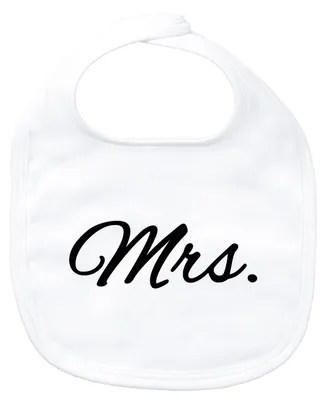 Produktbild von Huuraa Baby Lätzchen Mrs. Schriftzug White Klettverschluss  Baumwolle Latz Geschenkidee