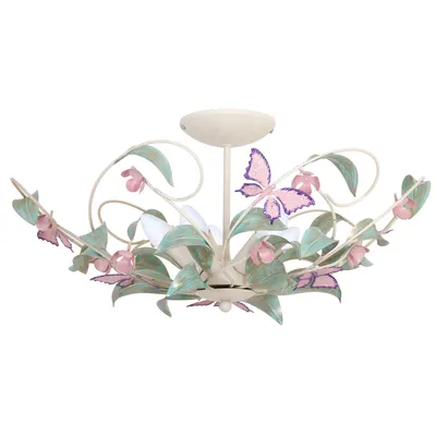 Zdjęcie produktu dla Lampa sufitowa Summer kremowa-zielona-różowa 5xE14x15W metal wym:28x64x64cm IP20 Luminex