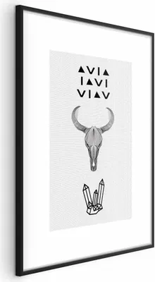 Produktbild von Posterpapier Poster - Animal Skull 40x60 cm Text n-C-0201-ao-a