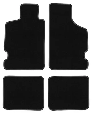 Image de Tapis de sol en moquette pour Citroen Saxo 1996-2003 (à hayon) – jeu 4 pièces, noirs, sur mesure – Wielganizator BASIC