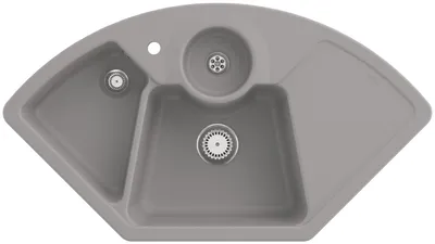 Zdjęcie produktu dla Zlewozmywak V&B narożny Solo z odpływem, manualny, fossil CeramicPlus
