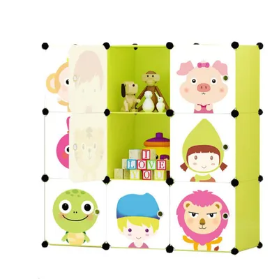 Immagine prodotto di Armadio modulare per bambini colorato scaffale per vestiti giocattoli