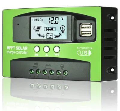 100A MPPT Solar Laderegler 12V/24V LCD Dual USB Timer