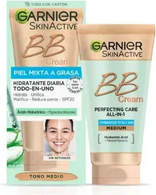 Imagen del producto de Garnier BB Cream para pieles mixtas a grasas, tono medio, 50 ml