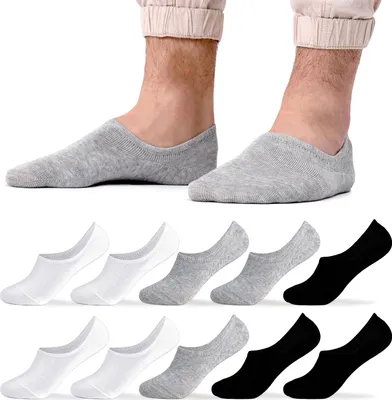 Produktbild von Occulto Herren Füsslinge 10er Pack (Modell: Strolch) 4x Wht, 3x Blk, 3x Gry 43-46