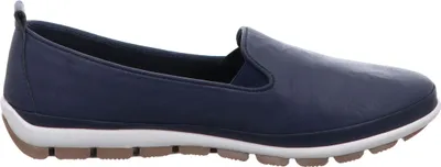 Produktbild von Gemini Damen Slipper Leder Mokassin elegant 341810-01, Größe:37 EU, Farbe:Blau