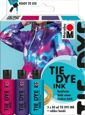 Produktbild von Batikfarbe "Tie Dye Ink" Trend 3er Set