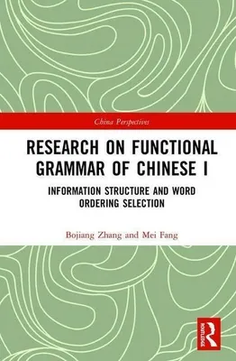 Produktbild von Research on Functional Grammar of Chinese I