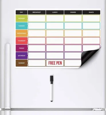 Image de Planificateur de régime de repas - Plan de régime - Tableau blanc magnétique - A3