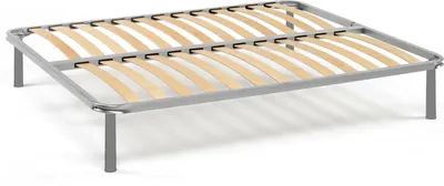 Produktbild von Italienisches Bettgestell Amina 120x190 cm, Grau