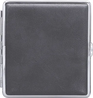 Produktbild von ZIGARETTENETUI für 20 Zigaretten Leder Optik Etui Zigarettenbox Zigarettendose Dose Box Case Geschenk 89 (Anthrazit)