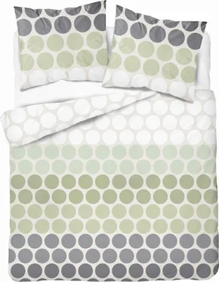 Immagine prodotto di Biancheria da letto, cotone sateen, alta qualità 200x220 5474b Cerchi verdi