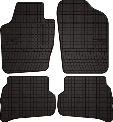 Immagine prodotto di Tappetini auto in gomma adatto per Volkswagen Polo V (2009-2017, hatchback) neri, set 4 pz, con fissaggi
