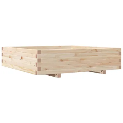 Produktbild von vidaXL Pflanzkübel 100x100x26,5 cm Massivholz Kiefer