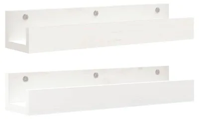 Productafbeelding van Set van 2 Wandplanken van Massief Grenenhout