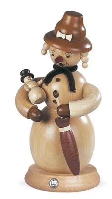 Produktbild von Schneefrau (23cm) Räuchermann von Müller Kleinkunst