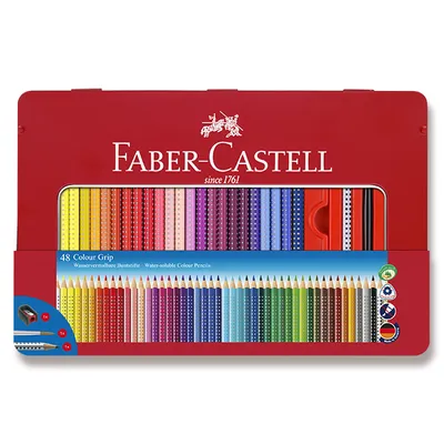 Obrázok produktu pre FABER-CASTELL Buntstift Colour Grip 48er-Metalletui
