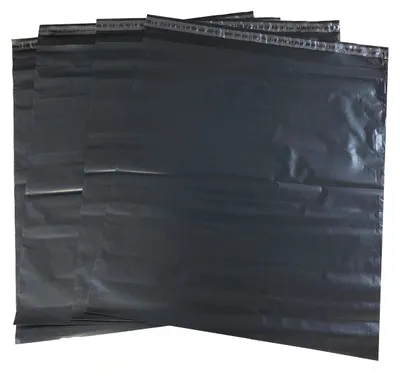 Folienversandtaschen 100 Stk. 50x60 cm schwarz extra dick