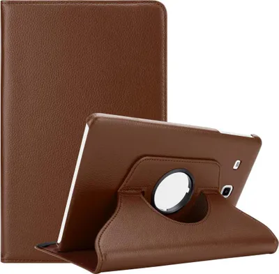 Obrázok produktu pre Kryt Cadorabo pre tablet Samsung Galaxy Tab E (9,6 palca) ochranný kryt v hnedej farbe ochranný kryt puzdro kryt