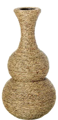 Seegras-Vase, natur, 29 x 29 x 58 cm