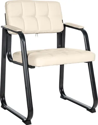 Produktbild von CLP Besucherstuhl Canada B Kunstleder mit Armlehne creme