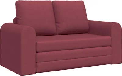 Zdjęcie produktu dla Sofa rozkładane do spania, kolor: bordo, wymiary: 148 x 71 x 83 cm, obicie: tkanina