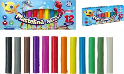 Obrázok produktu pre Plastelna 12 farieb Mini Astra