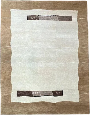 Produktbild von Teppich GABBEH ROYAL | Handgeknüpft | Farbe: Beige; Größe: 250x300 cm | strapazierfähig und leicht zu reinigen | Wohnzimmer | Schlafzimmer