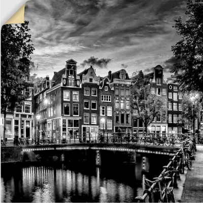 Produktbild von ARTland Wandbild, selbstklebend Amsterdam Abendidylle Größe: 70x70 cm