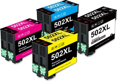 Produktbild von 502XL Druckerpatronen für Epson Multipack 502 Patronen mit Epson Workforce WF-2860 WF-2860DWF WF-2865 WF-2865DWF, Expression Home XP-5100 XP-5105 (8 Pack-Mit Chip)