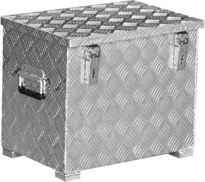 Produktbild von Alu Transportkiste Mod. F - Riffelblech - Außenmaß LxBxH: 522 x 369 x 440 mm, Rauminhalt: 70 l