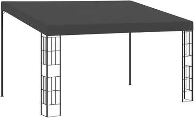 Immagine prodotto di Gazebo a tenda, 3x4 metri, colore antracite, tessuto. Ideale come tenda da giardino, gazebo per feste, eventi, festival o matrimoni