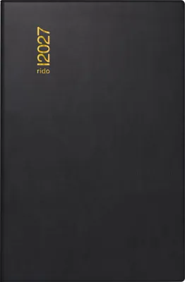 Produktbild von rido/idé 7011002907 Taschenkalender Mod. partner/Industrie I 2027 A7, Kunststoff, schwarz