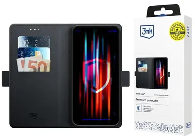 Produktbild von 3MK Wallet Case, Geldbörsenhülle, Samsung, Galaxy S24 FE, 17 cm (6.7"), Schwarz