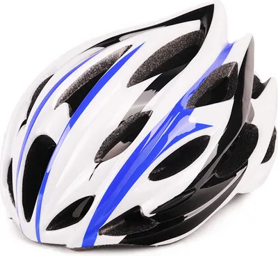 Immagine prodotto di Uomini Donne Outdoor Tutto in uno Casco di sicurezza per il ciclismo Bianco Nero Blu_ Taglia unica