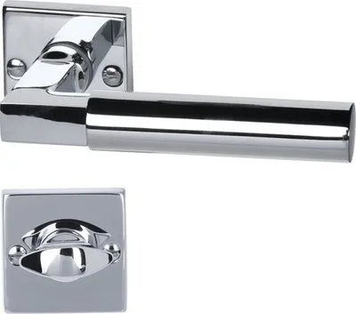 Produktbild von Rosettengarnitur WC Aida Square Chrom poliert