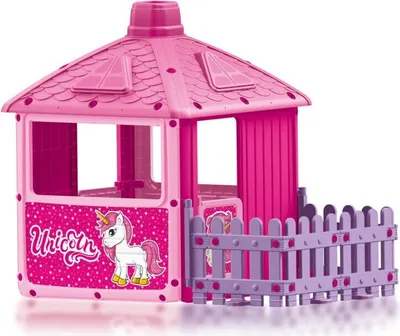Produktbild von Spielhaus Unicorn mit Zaun