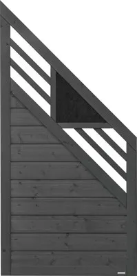 Produktbild von Zaun Abschlusselement Konsta Andria rechts 90 x 180/90 cm anthrazit