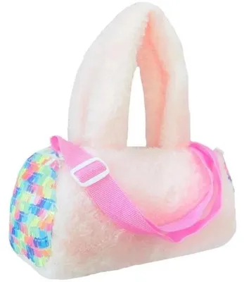 Productafbeelding van Pluche tas met roze pailletten voor kinderen
