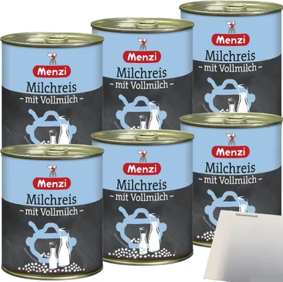 Produktbild von Menzi Milchreis mit Vollmich 6er Pack (6x800g Dose) + usy Block