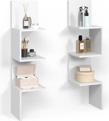 Produktbild von Eckregal Livinity Vesuvio Weiß 28 x 116.4 cm 2er Set, Model 59018