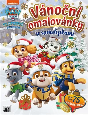 Obrázek produktu pro Vánoční omalovánky se samolepkami - Tlapková patrola